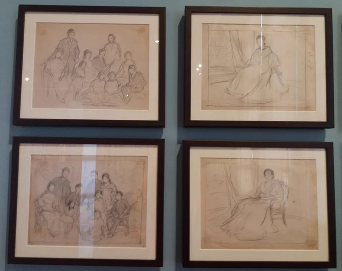 went to the national museum today and these sketches of fernando amorsolo are my favorites ?❤ 