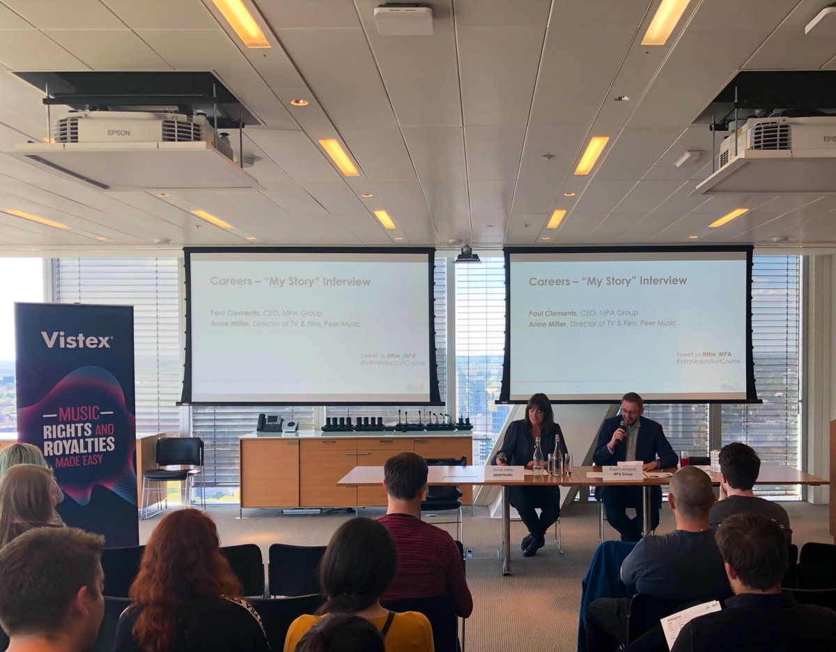 the_MPA's tweet photo. Advice for music publishers from @AccorderMusic & @peermusicUK’s Director of TV & Film Anne Miller - ‘Be organised, be positive & stay calm!’ #MPAInductionCourse https://t.co/sLxDbhClgK