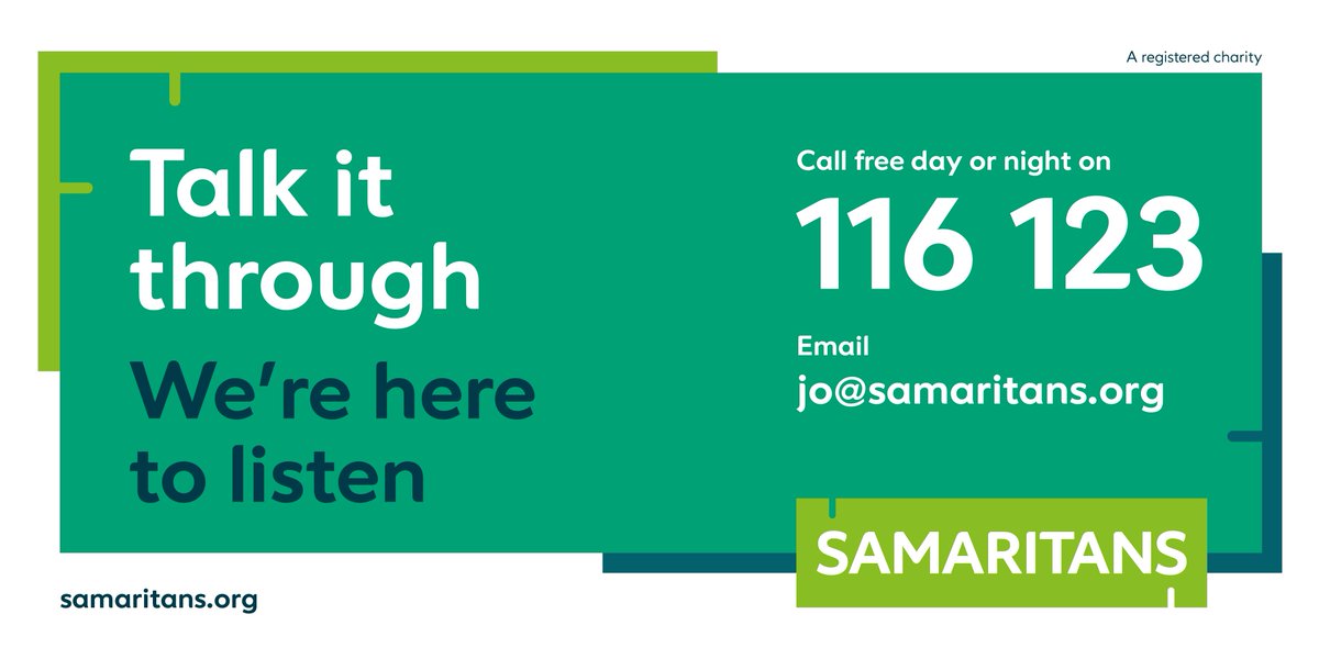 SamaritansScot's tweet photo. Finding things tough? A wee reminder this #MentalHealthAwarenessWeek that we're here if you need us. 💚

Talk to us for free, day or night. #WeListen 📱✉️🗨️ https://t.co/XrmTAnD2AQ
