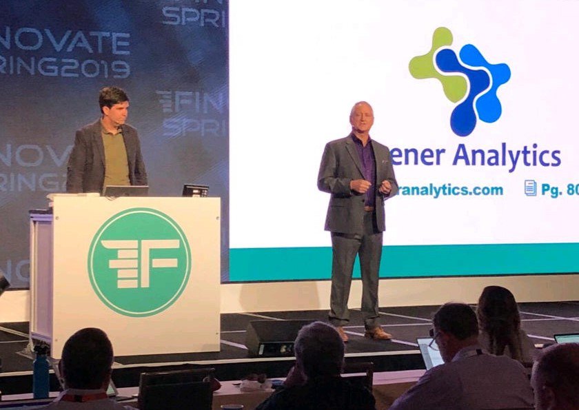 JeffLoCastro1's tweet photo. @NeenerAnalytics wins BEST OF SHOW @Finovate 2019. Introduced new product: ARIA . . .Worlds First Augmented AI Chat-based risk decisioning tool.  #NeenerWins #bestofthebest #fintech #riskmanagement https://t.co/oDWV3K8r0w