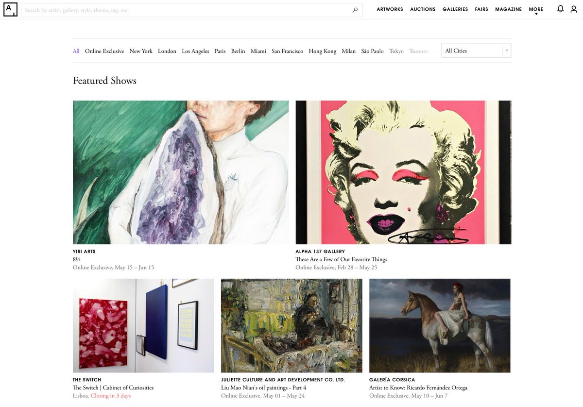 switchgallery's tweet image. Thrilled to share that our ongoing group exhibition, 'Cabinet of Curiosities', is a featured show on @artsy this week. Full show here: bit.ly/2VyDrn2
'Cabinet of Curiosities' is on view during @FeriaArco2019 until Sunday 19th of May.
#theswitchgallery #arcolisboa #artsy