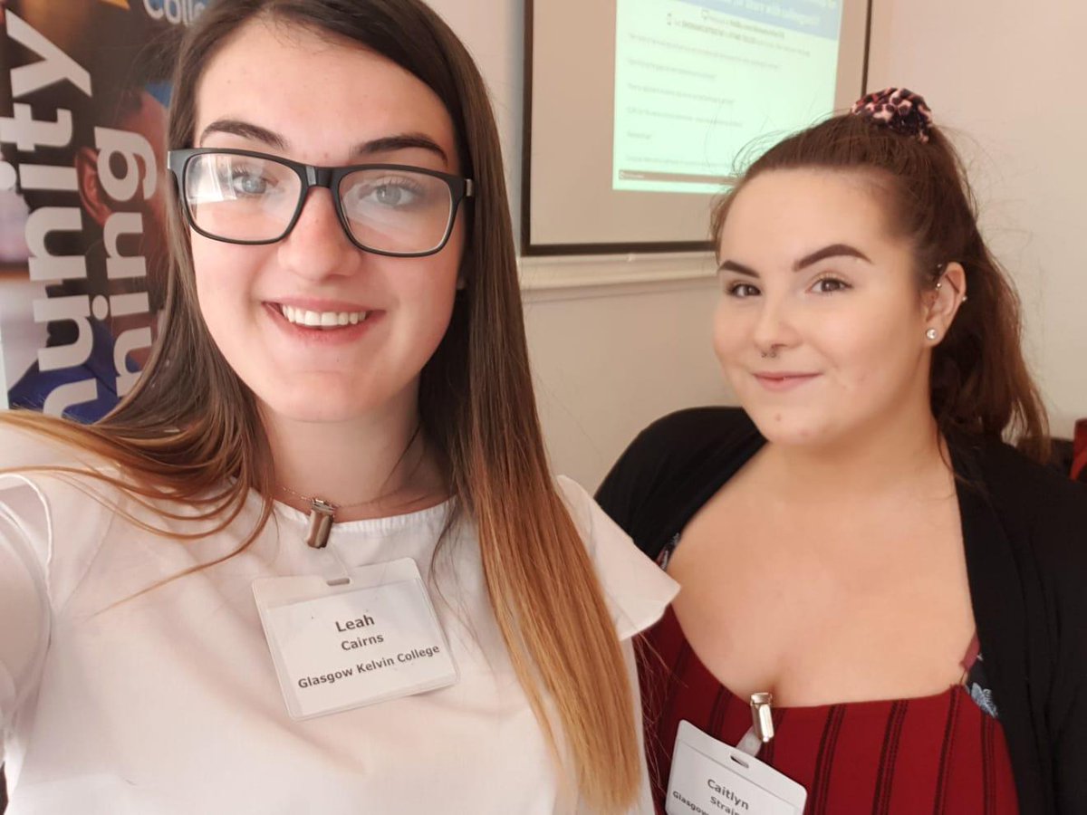 GKCollege's tweet photo. Very proud of our students Leah Cairns and Caitlyn Strain today @CELCIStweets Education Conference #positivejourneys https://t.co/l8ihIcSdin