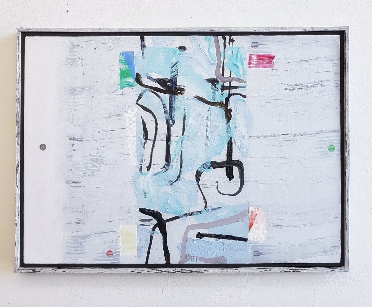 jeffdellow's tweet photo. Green Flash 2019 acrylic on canvas 55x75 cm #abstractpainting #jeffdellow https://t.co/Ujy4dt1wk7