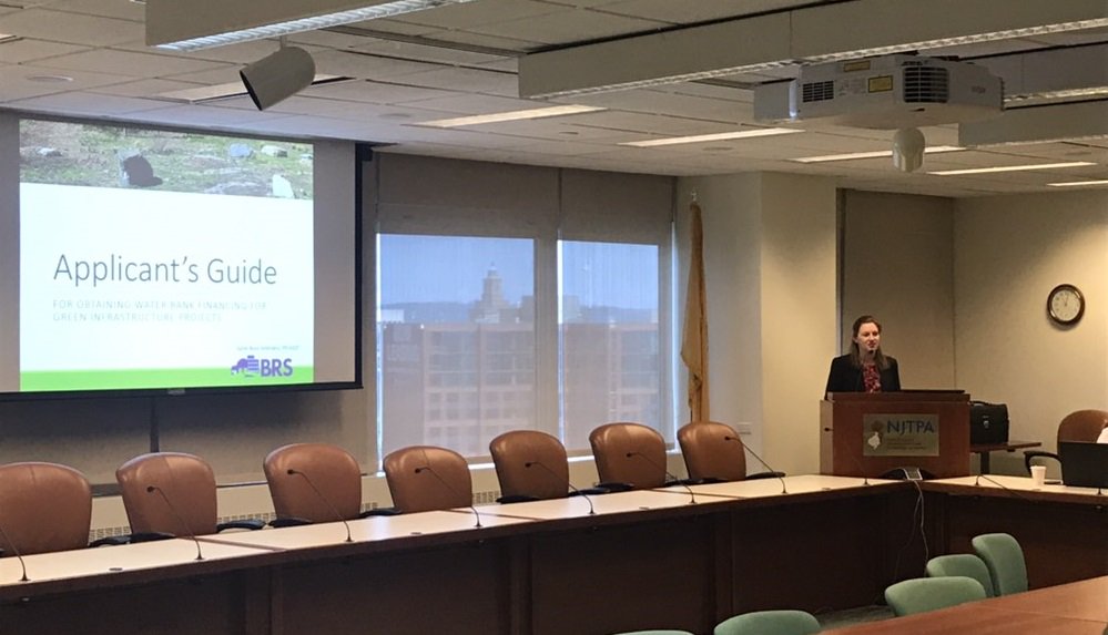JerseyWaterWrks's tweet photo. Andy Kricun, Chris Sturm, and Katie-Rose Imbriano explain how to use the Applicants Guide to find financing for municipal #greeninfrastructure through the NJ Water Bank.
#InfrastructureWeek #InfrastructureWeekNJ #BuildForTomorrow @njibank @NewJerseyDEP https://t.co/TdSgGRg5T7