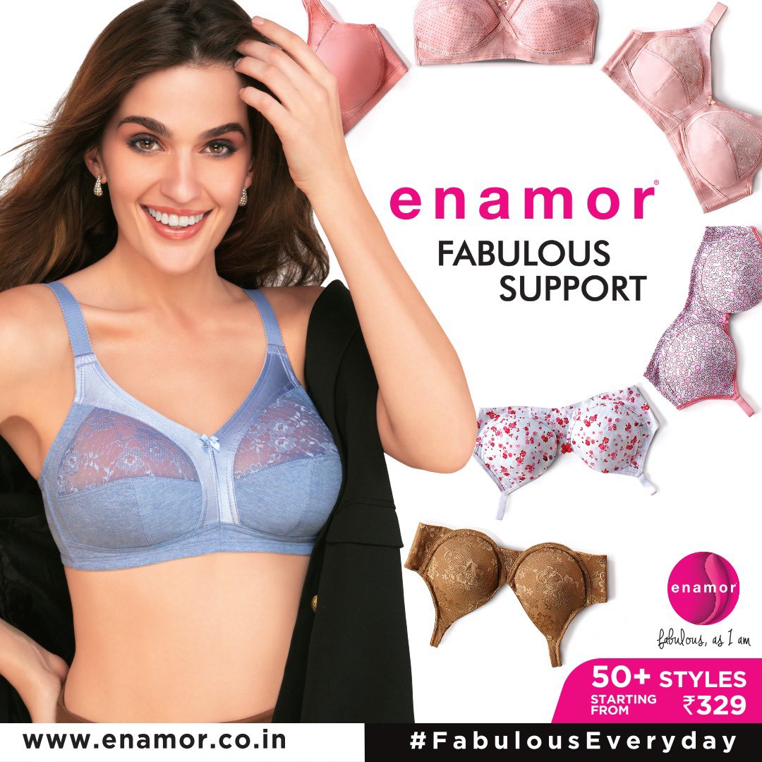 Enamor India on X: Always on the lookout for bras that offer ultimate  support and comfort? Well with sizes upto 44D, bras from our Full &  Fabulous Collection are here to fit
