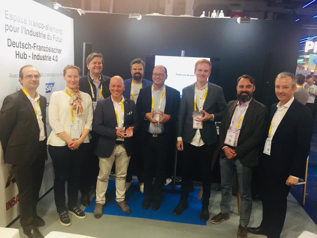 German - French Hub for Industry 4.0 awards <a href="/Cortexia2/">Cortexia</a> the gold medal at #vivatech🥇😁😁😁
Many thanks to Wenner <a href="/DFHUFA/">DFH-UFA</a> and the jury
#IndustrieDuFutur #SmartCity #SmartIndustry