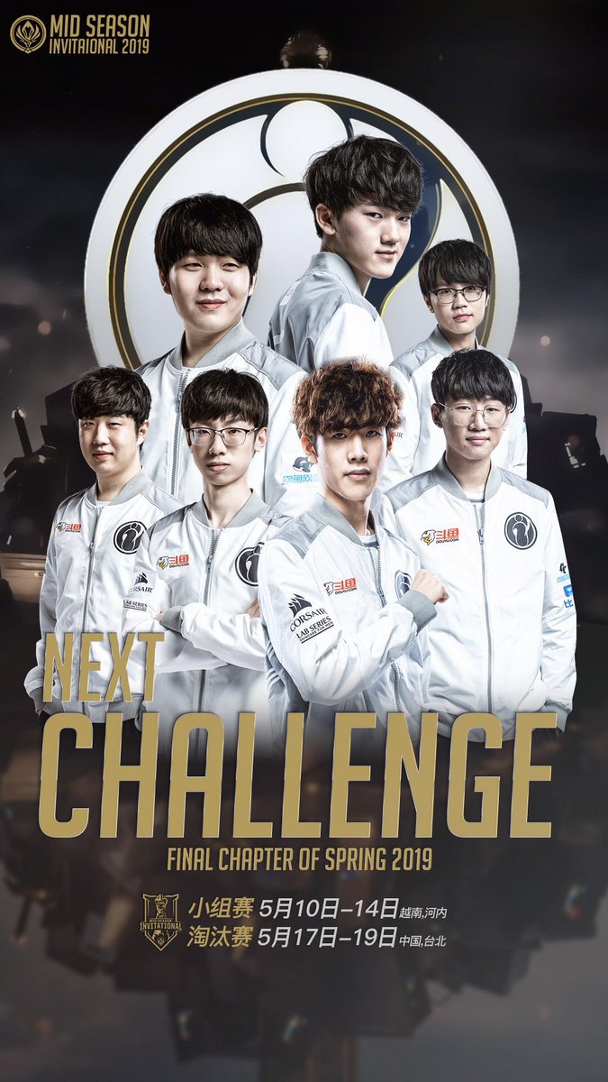 invgaming's tweet photo. We are here! #MSI2019 knockout stage:     
0:00 PDT / 9:00 CEST iG vs @TeamLiquidLoL  BO5

披荆斩棘，争胜突围 
Blaze the way forward through all the difficulties and advance victoriously

It's all about believin'    
#IGWIN #GoInvictus #LPL https://t.co/eEI8tr540Q