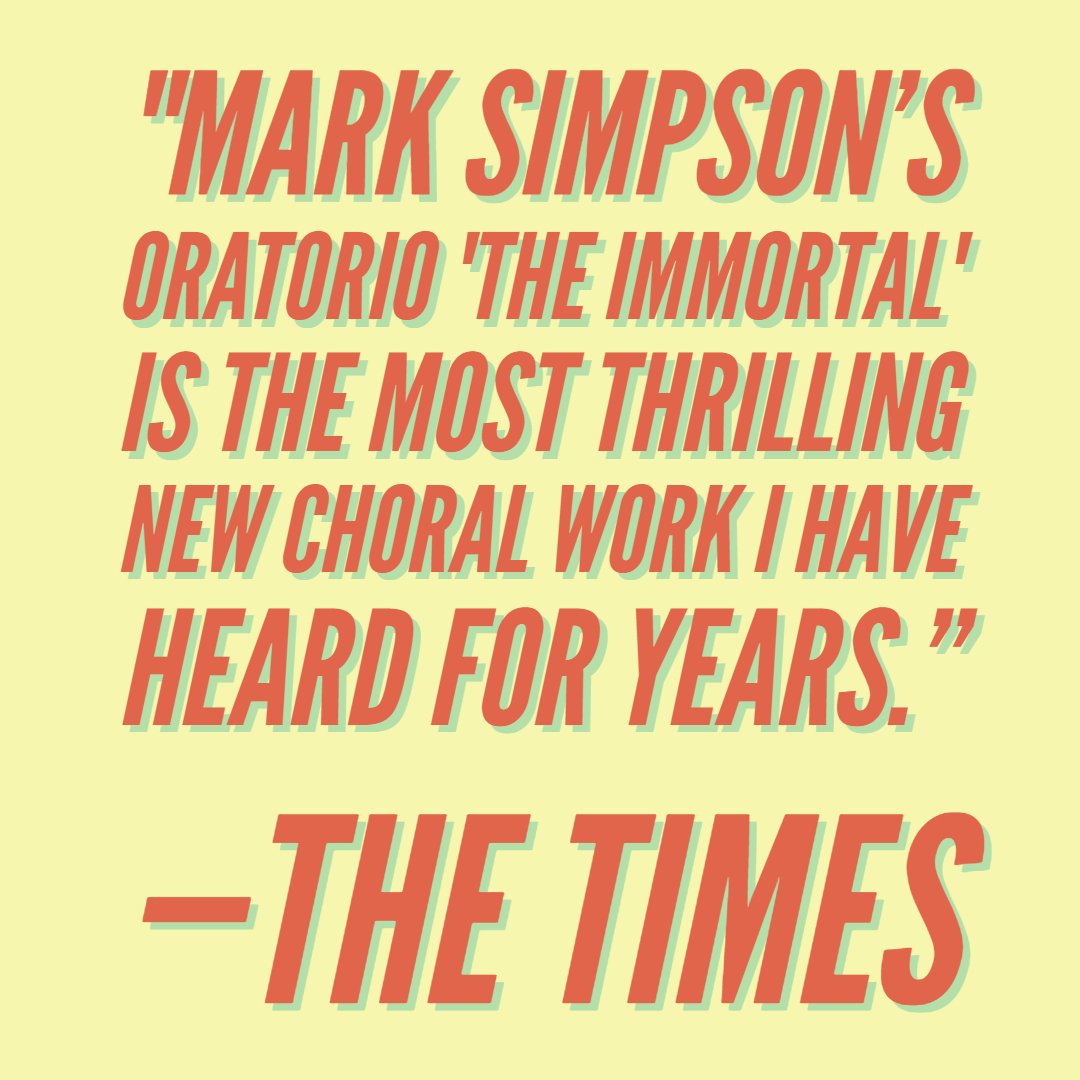 Boosey's tweet photo. Tomorrow, May 17, @MarkSimpson_88's oratorio "The Immortal" gets its US Premiere at the @CincyMayFest. This "blazing original oratorio" (@guardian) delves into the creepy Late Victorian world of seances 👻. Buy tix here: https://t.co/rlXtf9Cycq https://t.co/vE9bB7MTWp