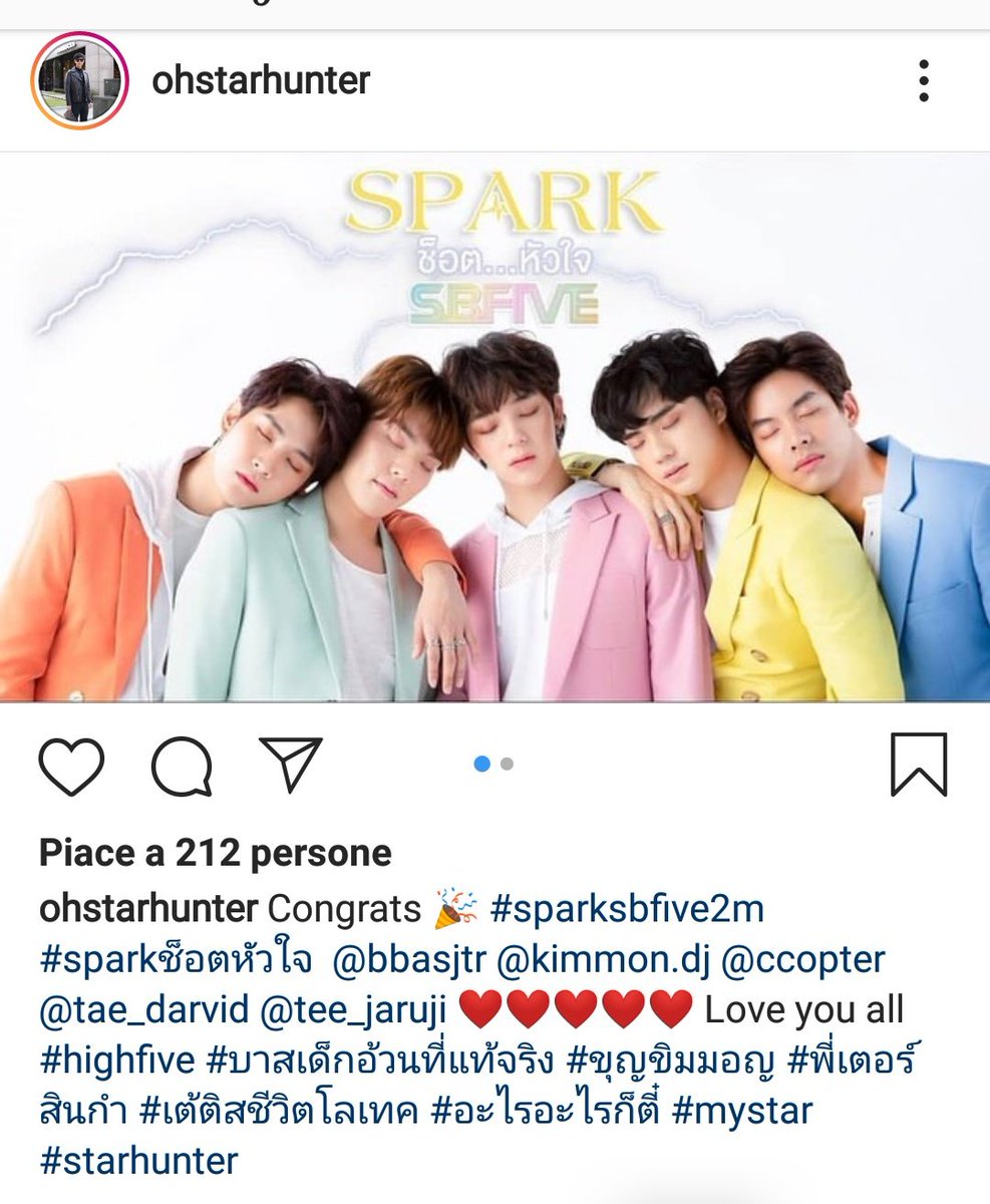 SBFIVEitalia's tweet photo. Love you SBFIVE ❤

IG P'Oh
#SparkSBFIVE2M https://t.co/ulWYAOdfQu