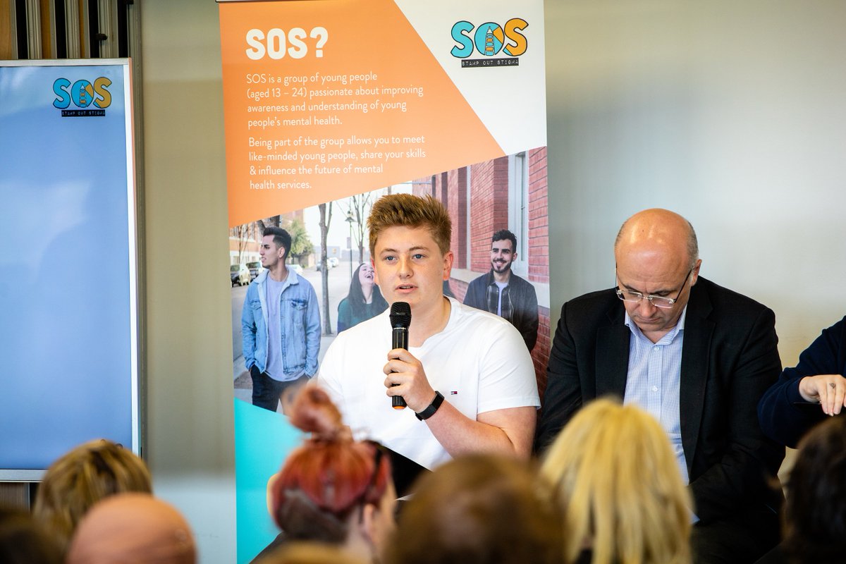 ucfb's tweet photo. We went along to @SOSBeaconYP’s #ATimeForAnswers panel this morning to hear about young people’s experiences with mental health.
Thanks to @MayorofGM, Jose Baxter, @danscully8, @alexellison18 and all the other panellists for sharing their stories! 👏 #MentalHealthAwarenessWeek https://t.co/5Hgja5CVwG