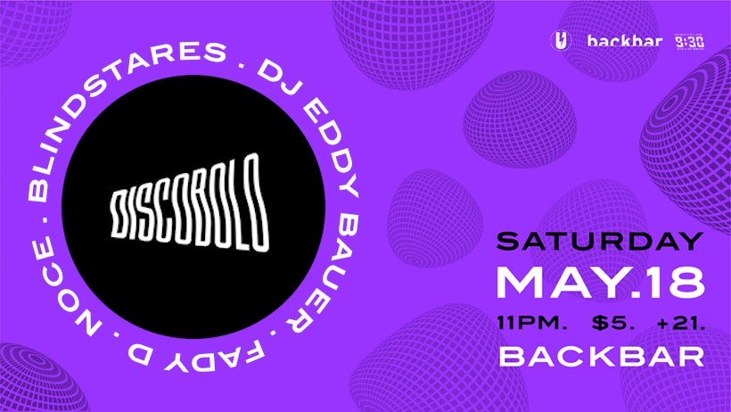 backbardc's tweet image. [SATURDAY, 5/18] DISCOBOLO 👾| @Fady_D , @nocemusic , @blindstare &amp;amp; @djeddybauer [$5 | 11 PM| 21+] 

facebook.com/events/3008665…
