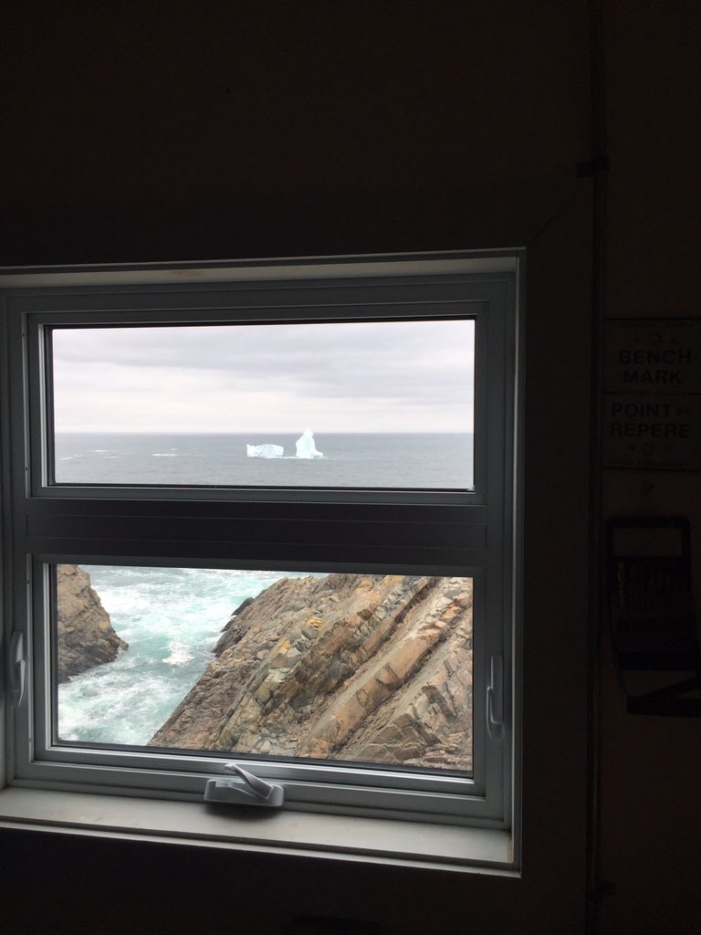 Still got a good view today #explorenl #capebonavista #Icebergs #nlwx.