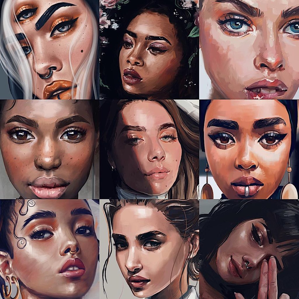 _undergrad's tweet image. Some of the many beautiful portraits of @juni.artist

Keep an eye out for more of her work!