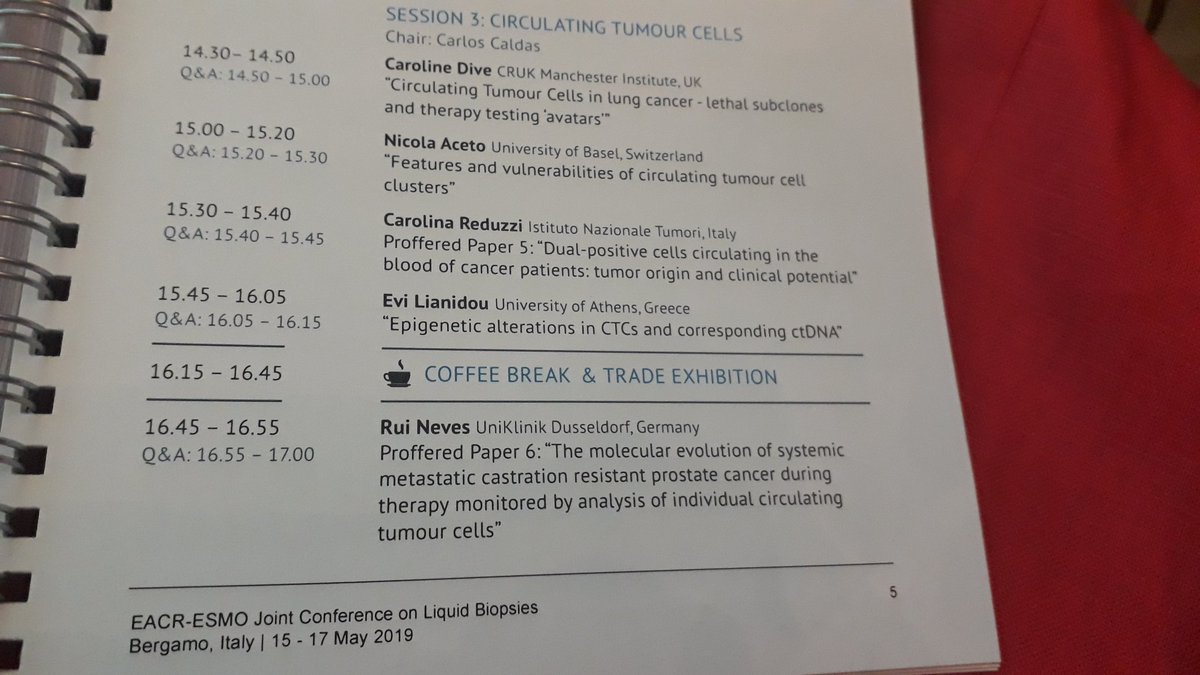 ReduzziCarol's tweet photo. Thanks to @EACRnews for giving me the opportunity to present new insights on the tumor origin and clinical potential of dual-positive circulating tumor cells! #LiquidBiopsies #LiBi19 https://t.co/iklZ95jeis