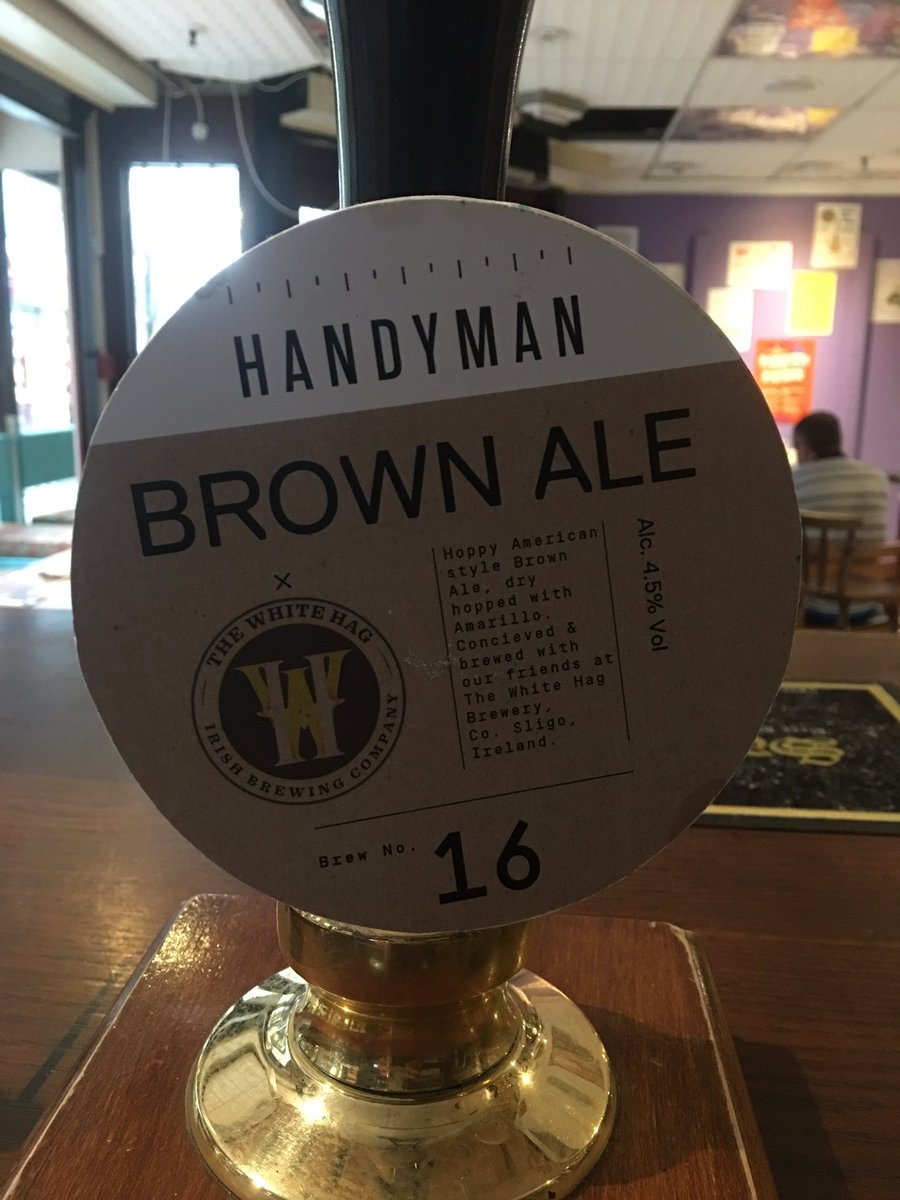jaburgess75's tweet image. I had a taste and said out loud... oooh that’s good... critique-wise it doesn’t get much better than that... I do like a brown beer @handymanbrewery @TheWhiteHag