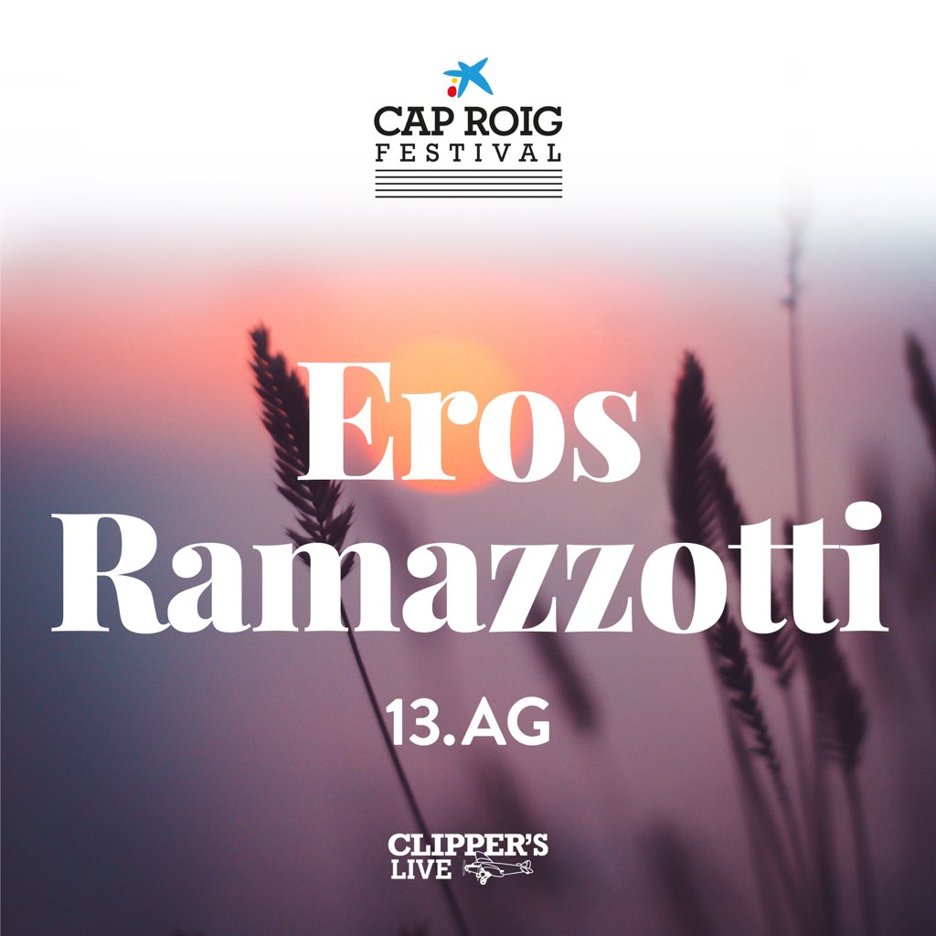 CapRoigFestival's tweet photo. Para celebrar los 35 años de su carrera, @RamazzottiEros vuelve a los escenarios con la gira #VitaCeNe con la que hace un canto a la esperanza de una buena vida.
Sin duda es una de las citas más esperadas de este verano. #CapRoigFestival19✨
📅 13.08
🎟 https://t.co/zpz9Q5UihZ https://t.co/Syc1ClKAQj