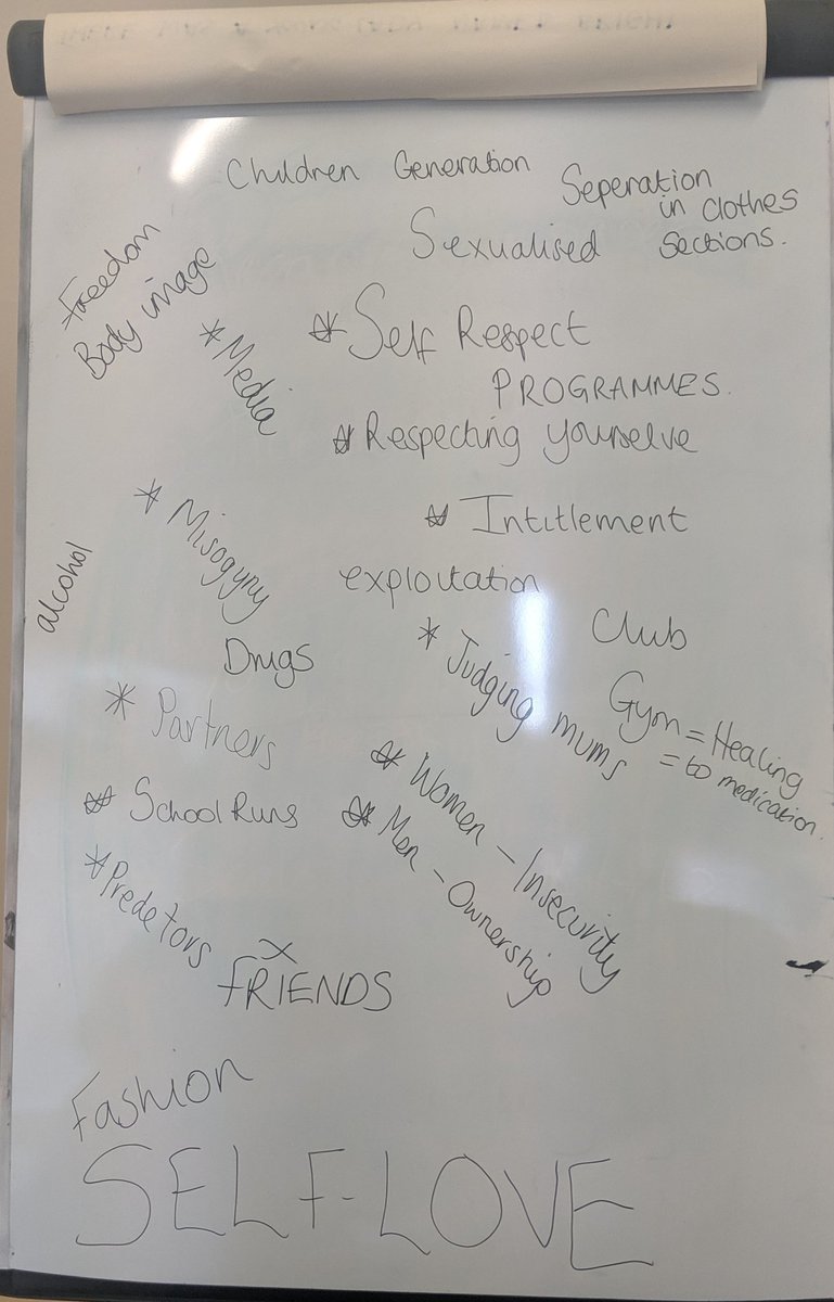 MindfullyMicha's tweet photo. Brain storming body image ❤️🙌♀️✨ amazing peer session today. Truely lifted my mood and inspired me, as the women that surround me often do.
#bodynotcommodity #BodyImage #MHAW19 https://t.co/9yoCIojmCt