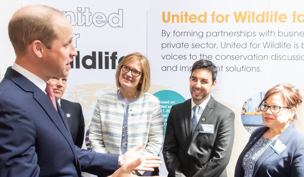 CITES's tweet photo. Great progress shown by #UnitedforWildlife which brings together private, NGOs &amp; public actors to combat #WildlifeCrime. We welcome the continued commitment of Duke of Cambridge, @united4wildlife, transport &amp; finance sectors to end #WildlifeTrafficking. #CITES SG at the event. https://t.co/39I3Y4tZrA
