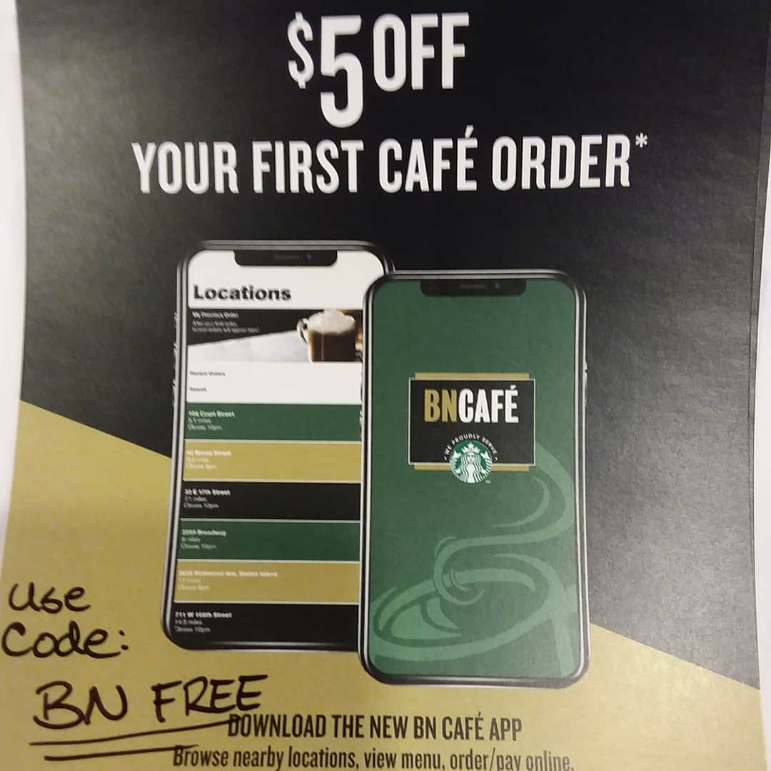 Exciting times at Barnes &amp; Noble Cafe! Order online through the BN Cafe App! No more waiting in line! #barnesandnoble #BNCafe