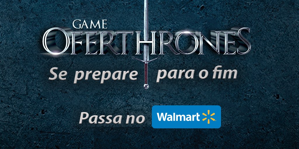 Domingo vamos presenciar o final épico da maior série dos últimos anos. Você está preparado? Então passa no Walmart, reúna a galera, e estoure a pipoca! Só não vai sair queimando geral, hein?