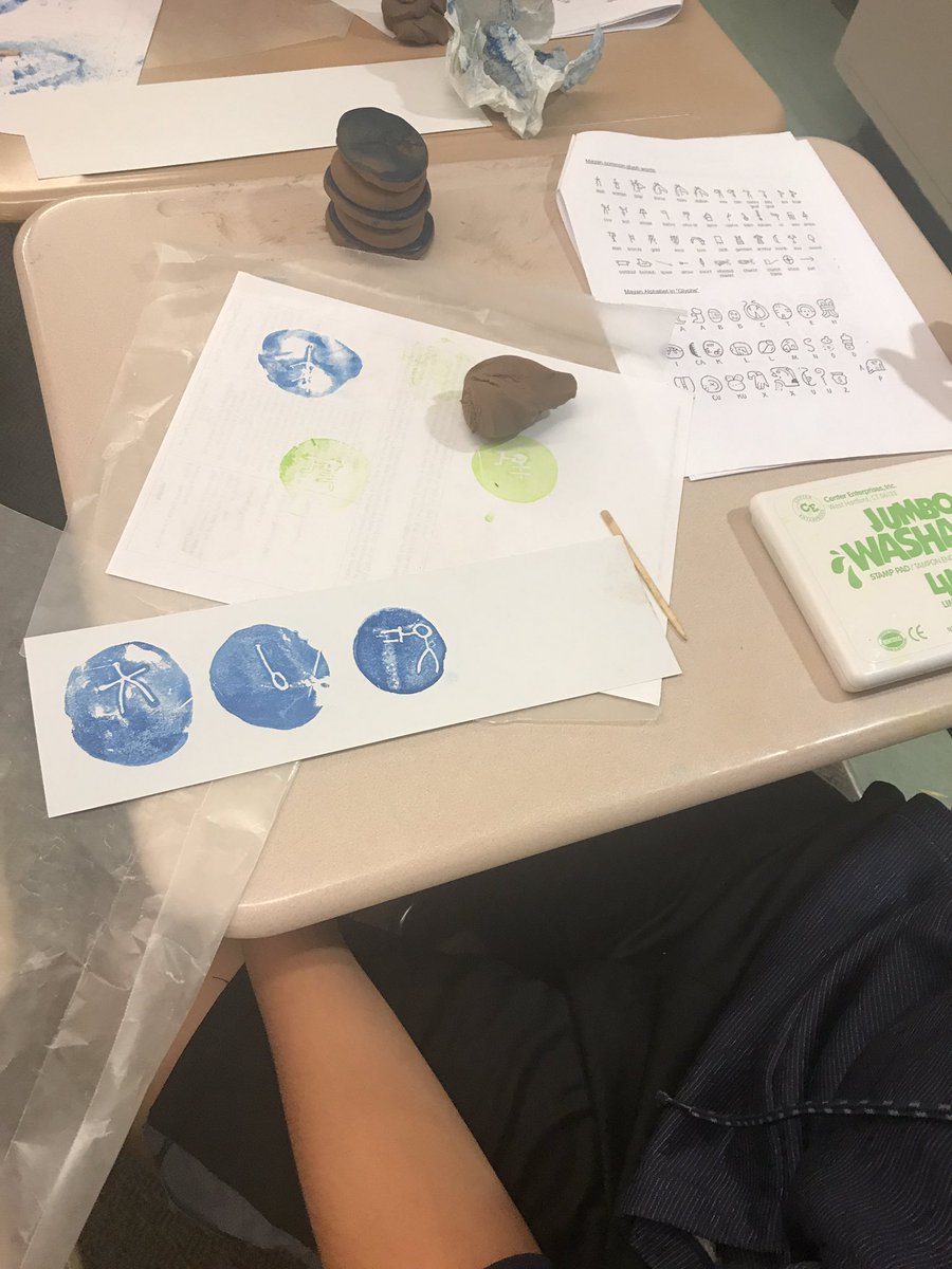 Core7WCI's tweet photo. Developing Ss understanding of how the ancient Mayan people recorded their history.  Learning through art! #WCIProud https://t.co/JNFwKOvFyx
