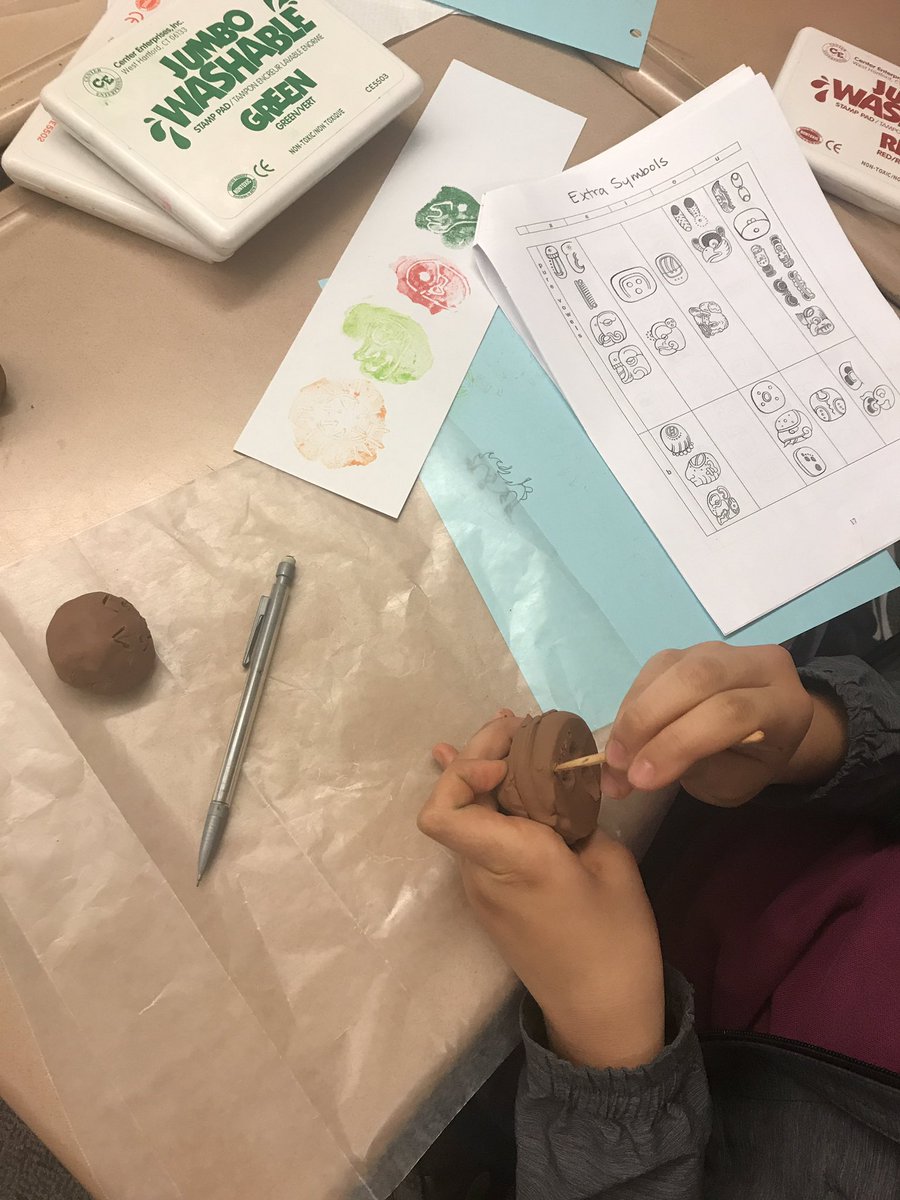 Core7WCI's tweet photo. Developing Ss understanding of how the ancient Mayan people recorded their history.  Learning through art! #WCIProud https://t.co/JNFwKOvFyx