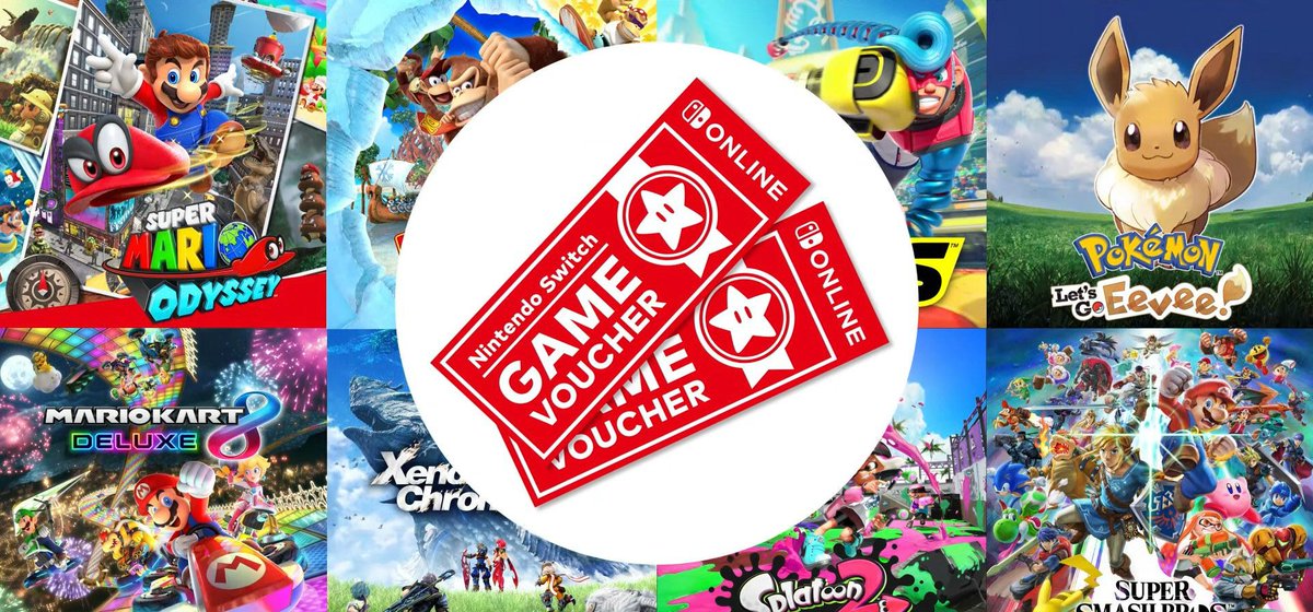 Nintendeal (@nintendeal) on Twitter photo RT + follow <a href="/Nintendeal/">Nintendeal</a> for your chance to win TWO Nintendo Switch Game Vouchers ($100 value)! 🎟️🎟️
• Tag a friend
• Open worldwide
• Ends June 14 -- just after E3
• Winner contacted via DM RT + follow <a href="/Nintendeal/">Nintendeal</a> for your chance to win TWO Nintendo Switch Game Vouchers ($100 value)! 🎟️🎟️
• Tag a friend
• Open worldwide
• Ends June 14 -- just after E3
• Winner contacted via DM