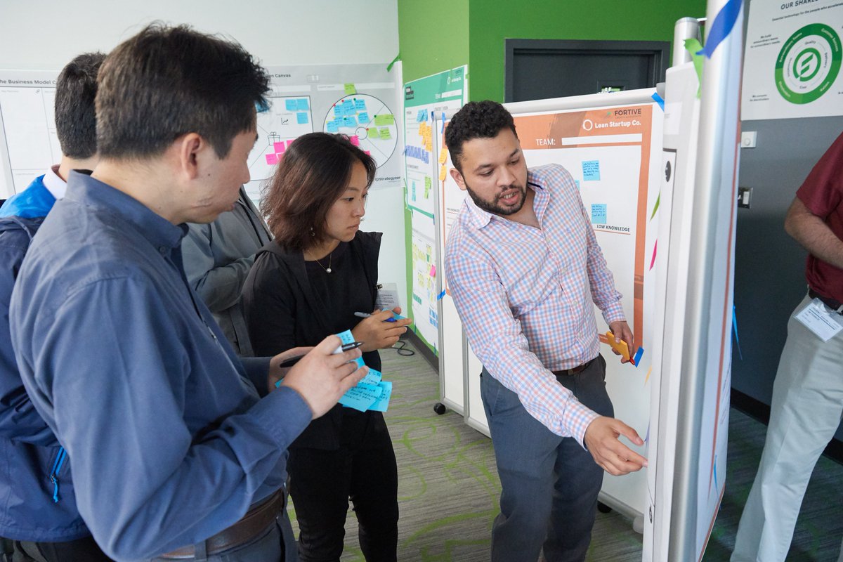 FortiveCorp's tweet image. Barbara Hulit talked about delivering unique value to our customers through our innovation hub and incubator, “The Fort.”  The Fort is increasing our capacity for innovation. Pictured here are members of one of our Growth Accelerator teams.  #ForYouForUsForGrowth