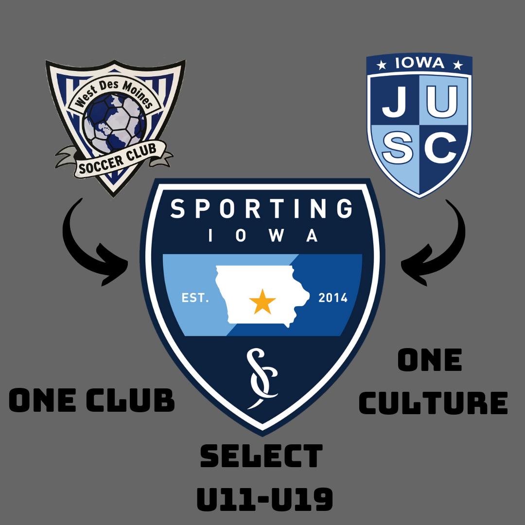 JUSCSOCCER's tweet photo. Exciting times ahead!! We are now SPORTING IOWA In SELECT from the U11s to U19s!! https://t.co/RmUuyNumk2