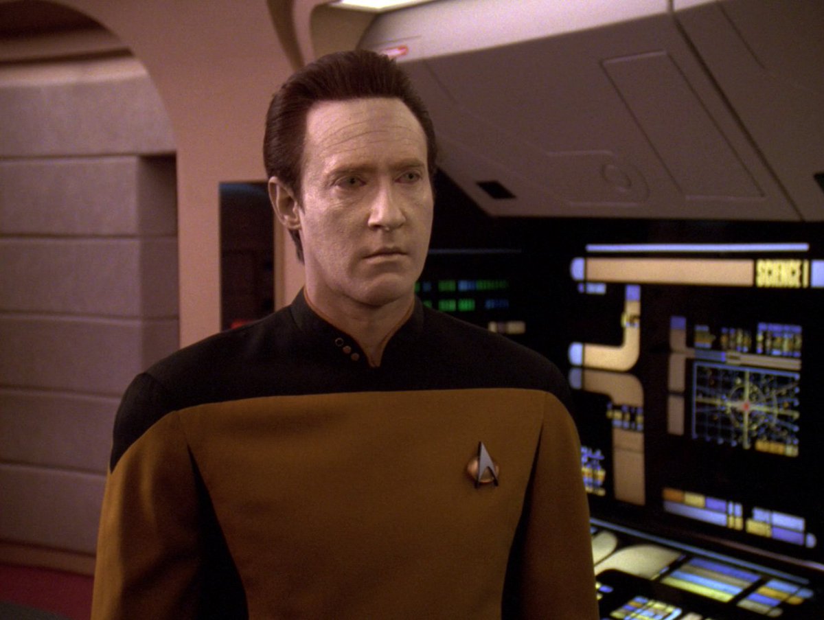 oliverjavaeng's tweet photo. Thursday 150pm Atlantic - Data on bridge of Enterprise-D https://t.co/qwmKPmBXWT