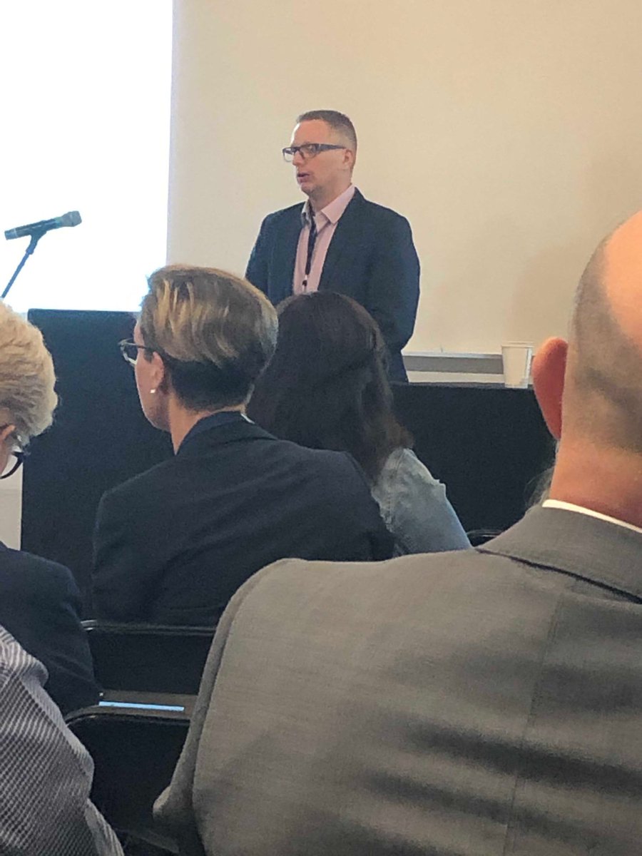 SarahWRynard's tweet photo. @sait presentation on flexible and competency-based pedagogy kicks off Day 2 #PCDisrupts19. Deliver training students need in the most efficient way possible. https://t.co/AuxeU7o59p