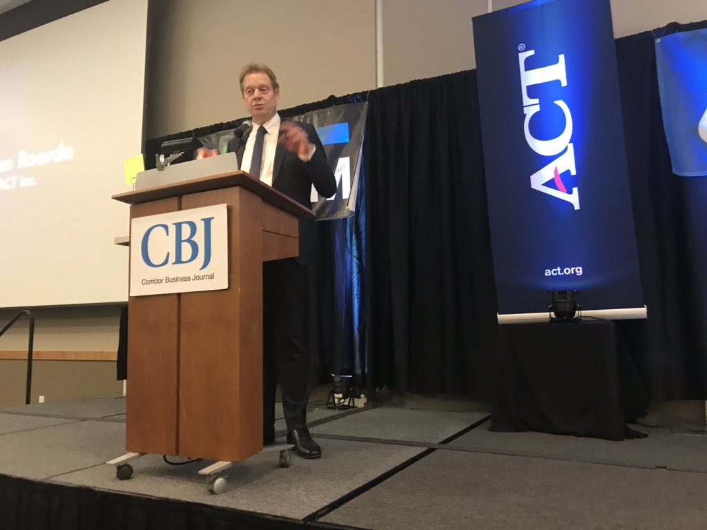 sweetlew34's tweet photo. ACT is honored to be a sponsor of CBJ Technology Luncheon.   Our CEO Marten Roorda speaks on the advancement of integration of learning and education.  #CBJtech, #CBJprogram, #ACTCares, #ACTequity https://t.co/cR9K0FUZLV