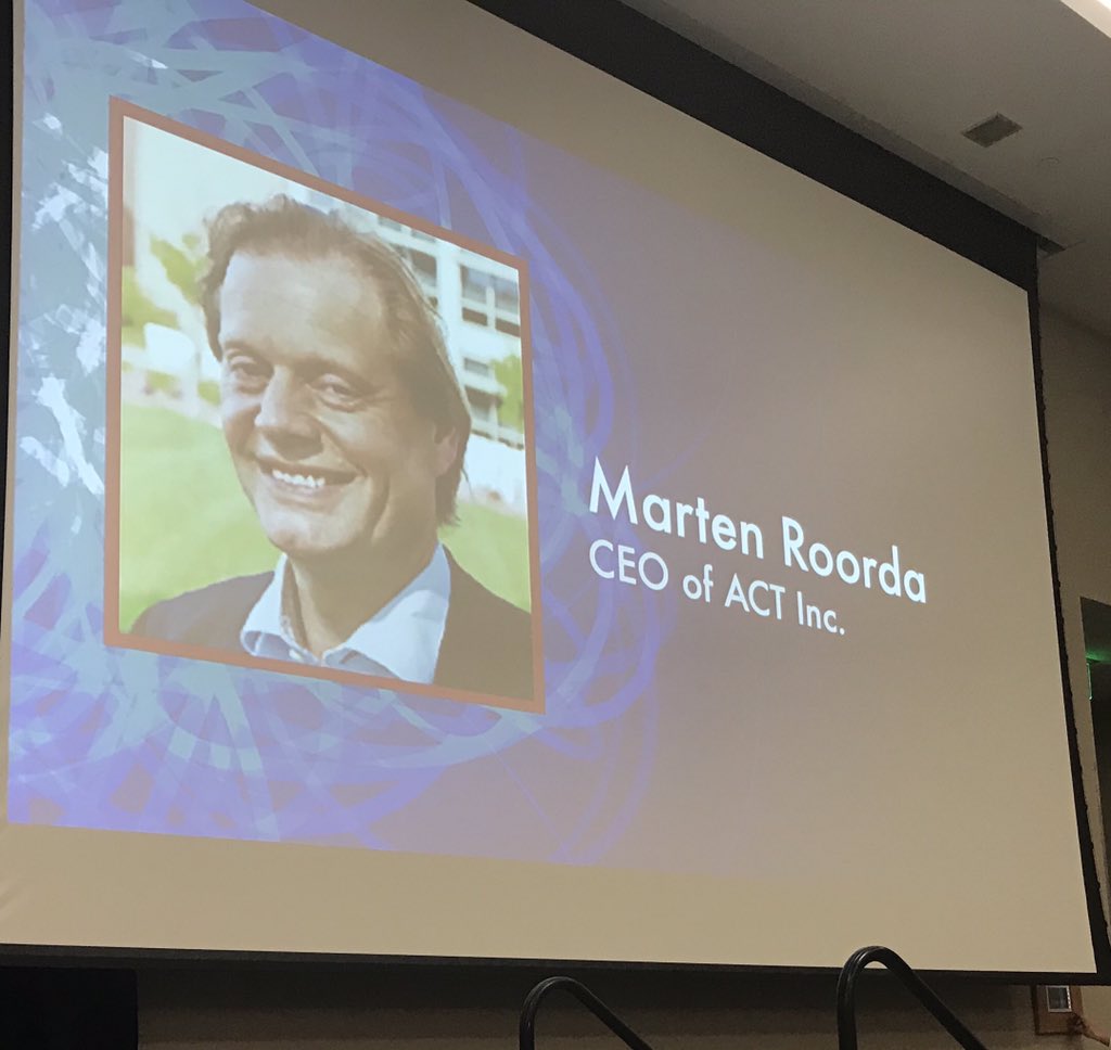 sweetlew34's tweet photo. ACT is honored to be a sponsor of CBJ Technology Luncheon.   Our CEO Marten Roorda speaks on the advancement of integration of learning and education.  #CBJtech, #CBJprogram, #ACTCares, #ACTequity https://t.co/cR9K0FUZLV