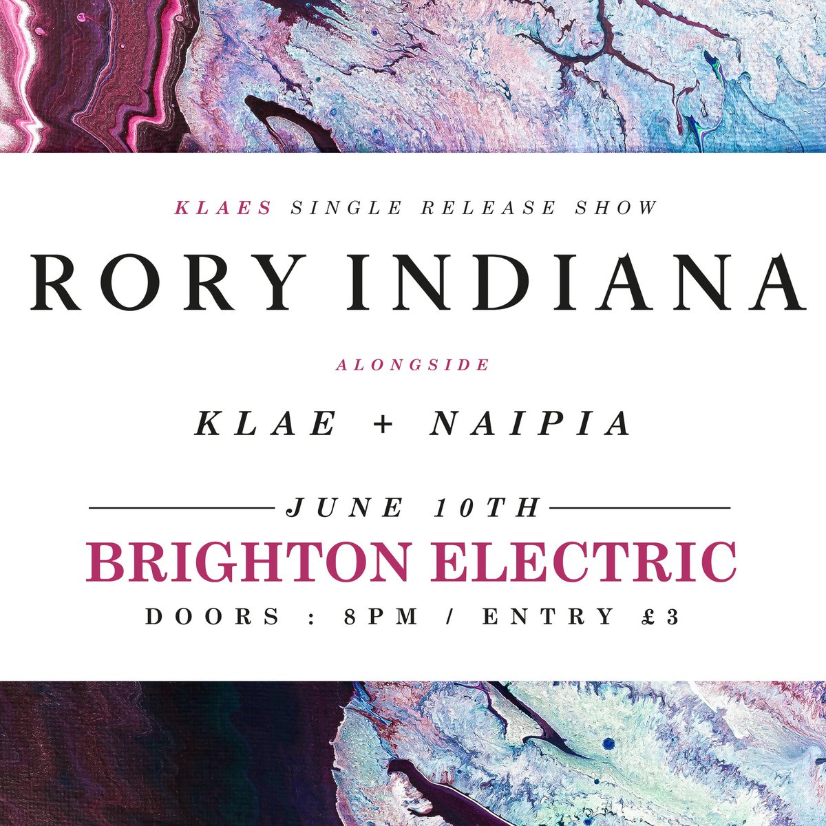 🛰 GIG ALERT 🛰

Stoked to be joining <a href="/weareklae/">KLAE</a> for their single launch at <a href="/BEstudios/">Brighton Electric</a> along with Naipia.

Time to see what we've been working on... 💃🏼