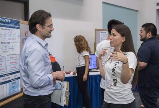 ucsb_nvc's tweet photo. The #2019NewVentureFair went fantastically and now the top 6 teams are preparing for the #2019NVCfinals! Check out this article on all the teams that were at the fair. Courtesy of The Current @ucsantabarbara https://t.co/hpPbutnoQL https://t.co/at4AY6AZTJ