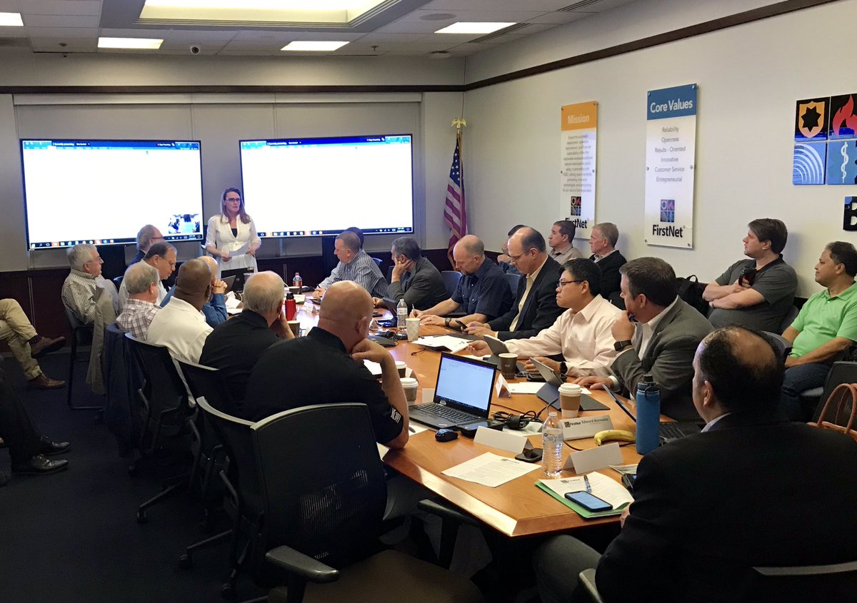 jrbratch's tweet photo. Great discussions today with our Public Safety Advisory Committee Strike Team today here at the @FirstNetGov Boulder office and lab - great to also have FirstNet Board @FirstNetChair Horowitz attend along with Vice Chair Stanek in support of PSAC Chair Todd Early. https://t.co/jfJR9cR9vG
