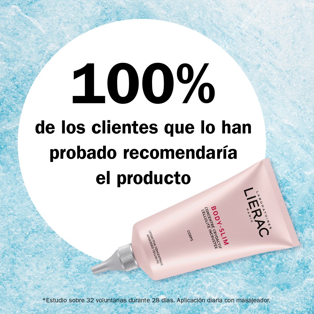 LIERAC_ESP's tweet image. El 100% de las consumidoras del programa concentrado crioactivo de la gama #BodySlim recomendarían el producto. A diferencia de otros anticelulíticos, éste tiene efecto frío. ¡Pruébalo y no dejes que te lo cuenten! #Lierac #MiPoderLierac bit.ly/2LJXCyy