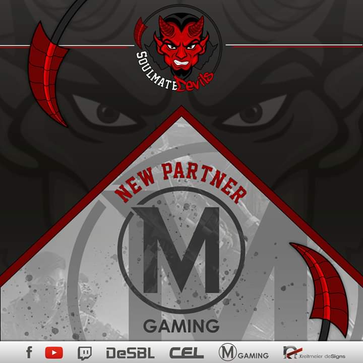 Soulmate_Devils's tweet photo. Stolz dürfen wir unseren neuen Partner M Gaming präsentieren, unseren Ansprechpartner für Hardware rund um das Thema Gaming! https://t.co/2bMGaRfhz0