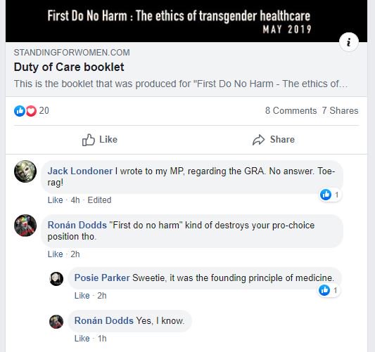 JulieRei's tweet photo. Wait... so you're telling me that the ideology behind #transethics is Pro-Life?
It's almost as if TERF's are directly helping advance the Conservative Anti-Abortion agenda or something. 🤷♀️
#PeakTERF https://t.co/yvMr86zlkE