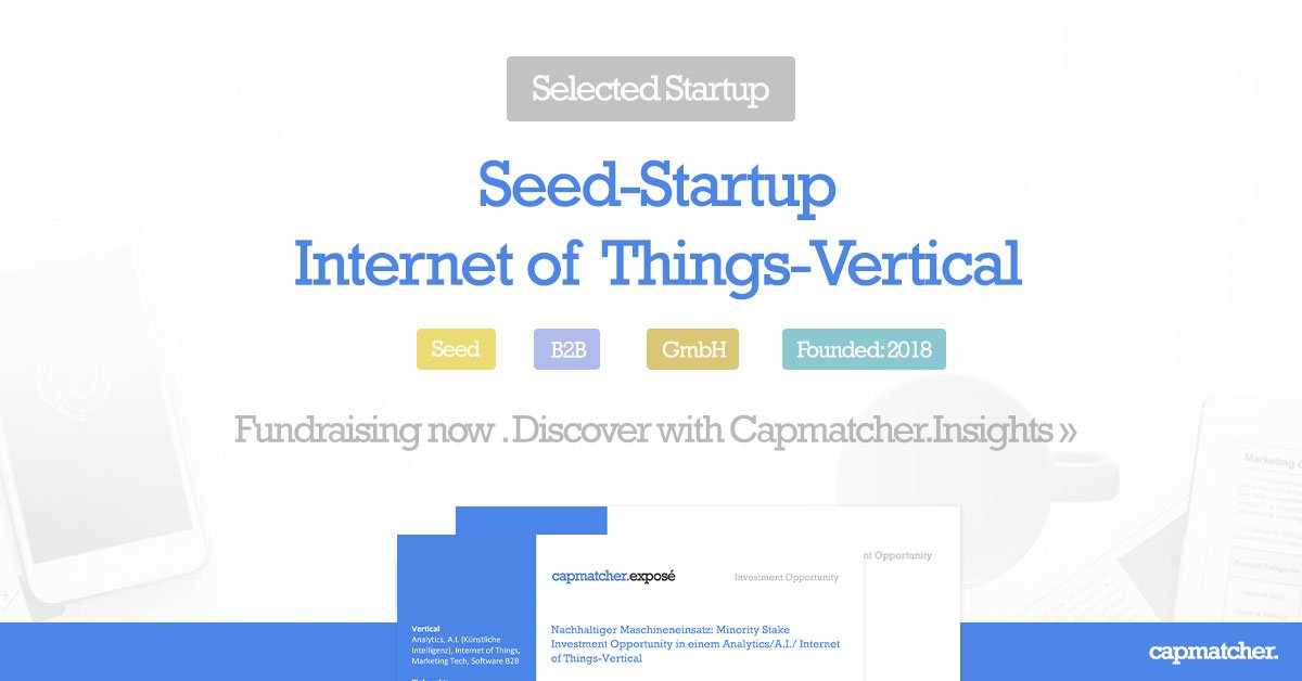 capmatcher's tweet photo. Check out this designated startup with current capital demand, which entered our service just a few days ago. 
Exposé: https://t.co/4UfjG1NdvV

Requests via investor.services@capmatcher.com and get introduced as investor. 
#venturecapital #angelinvestments #startups #seed https://t.co/vgMo0bX42z