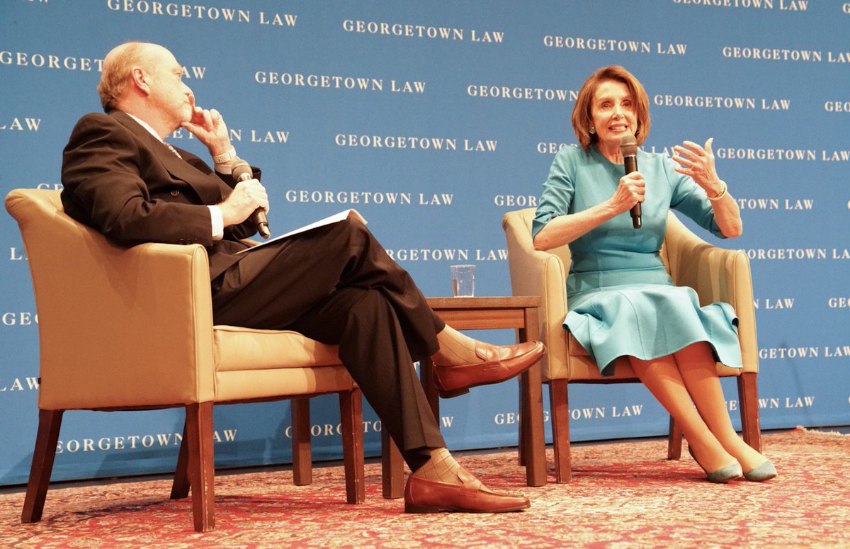 SpeakerPelosi's tweet image. Everything is about the future – about the children. All that we do is aimed at honoring the vision of our Founders and the aspirations of our children. #GeorgetownLaw