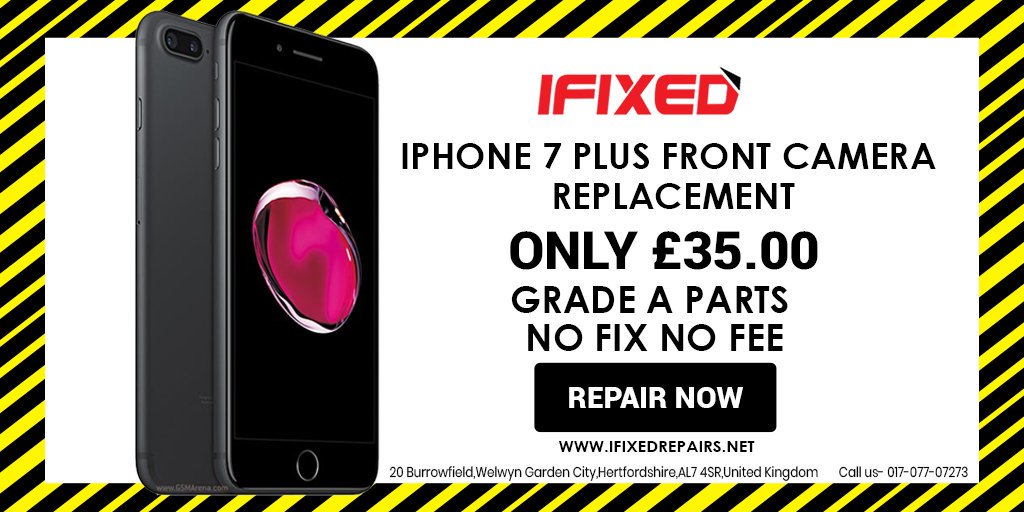iPhone 7plus Front Camera Replacement Service!⠀
Check it out : ⠀
ifixedrepairs.net/product/repair…

#ifixedrepairs #phonerepair #front #camera #repair #repairshop #instatech #technology #tech #highquality #apple #iphone #ipad #iPhone7plus #iphone #lowprice #fastrepair #repairnow