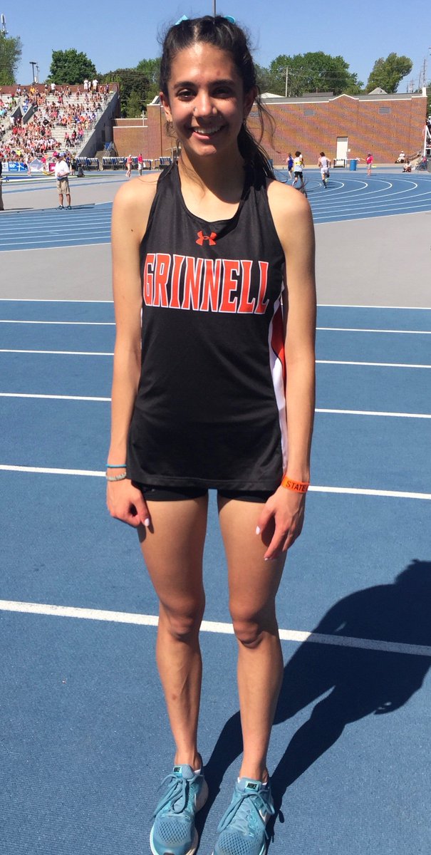 GRINNELL_AD's tweet photo. Congrats to Anjali Jones - 13th place in the 3000! #StateT&F2019 https://t.co/prQ9n3zcZK