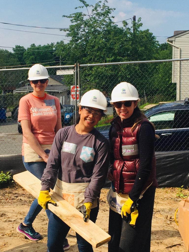 denisewoody0's tweet photo. It was a blast working with the Women Build team from @ChoiceHotels today! These amazing women continued to frame and raise interior walls for our #universaldesign home in #fairmountheights! Thank you for being a Neighborhood Sponsor and for your years of partnership and support! https://t.co/NXQ9jqv8Zn