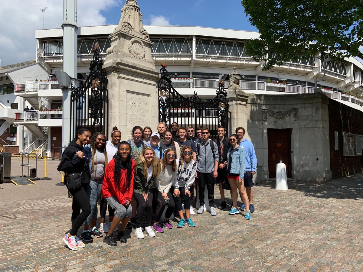 BarbaraJOsborne's tweet photo. ISM At Lord’s Cricket Ground. #HeelsAbroad #UNCEXSS #UNCWinston House https://t.co/2PWNjOtyQs