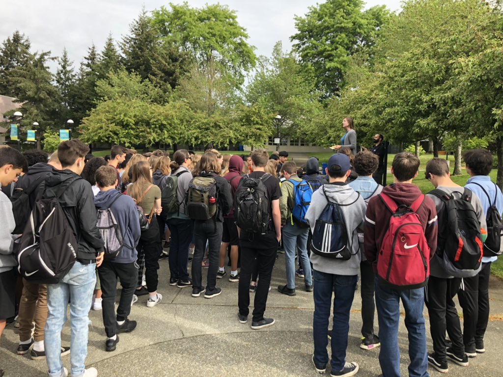 SD61Careers's tweet photo. Grade 10 @OakBayHigh students are taking over @Camosun Interurban Campus today! Thank you to the #Trades #Technology #Business & #SportExercise Departments for allowing our @sd61schools students to experience campus life for the day through hands-on activities! #sd61learn https://t.co/MaS4ijKpP6