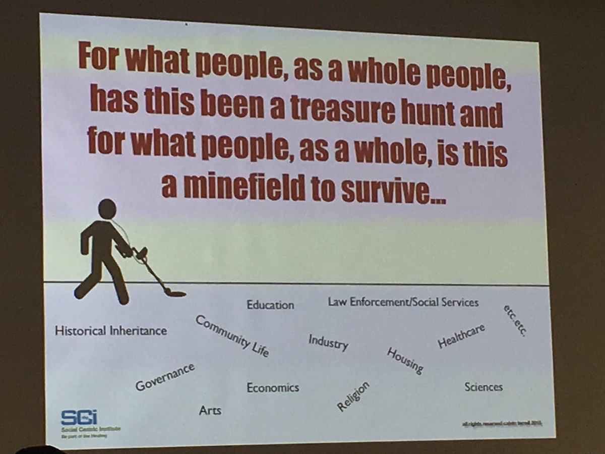 ctserc's tweet photo. We’re asked to take a picture of this and discuss. @Terrell_Calvin suggests instead of “Justice for All,” our society is often “All for just us.” #RaceinEd2019 #SEYACLeaders https://t.co/9XoD0GR2yT