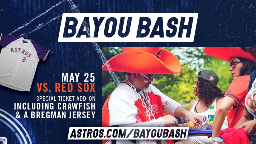 Houston Astros on Twitter "Bayou Bash returns to MMP on May 25! 🦐 A