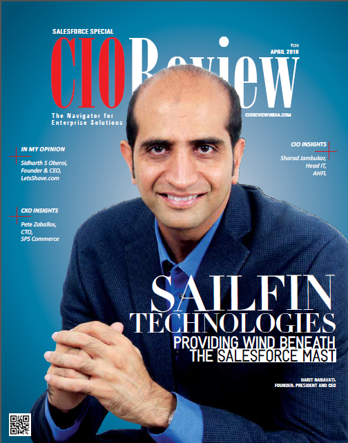 sailfintech's tweet photo. Looking for a leader that can deliver dynamic and creative Salesforce solutions – including proprietary and custom development – check out Harit Nanavati &amp; Sailfin Technologies, recently featured in the CIO Review Magazine.
Read the full article at https://t.co/RBexh4To9m https://t.co/NdcB2mb4ys