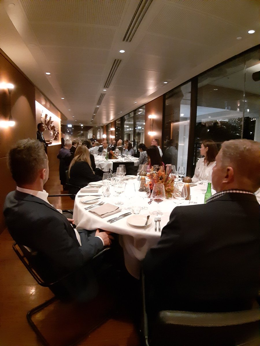 cxosyncLLC's tweet photo. #CISOdinner #Sydney by @CXOsync hosted by @ExtraHop. This is how #network #educate #collaborate #CXOdinner https://t.co/vfJ1A2Ld2V